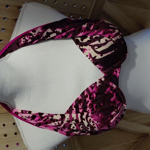 Purple Patterned Bikini Top - Picture 2 of 6